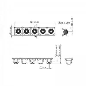 Aluminum Plating PC Reflector SL-RF-AE-150A-FW