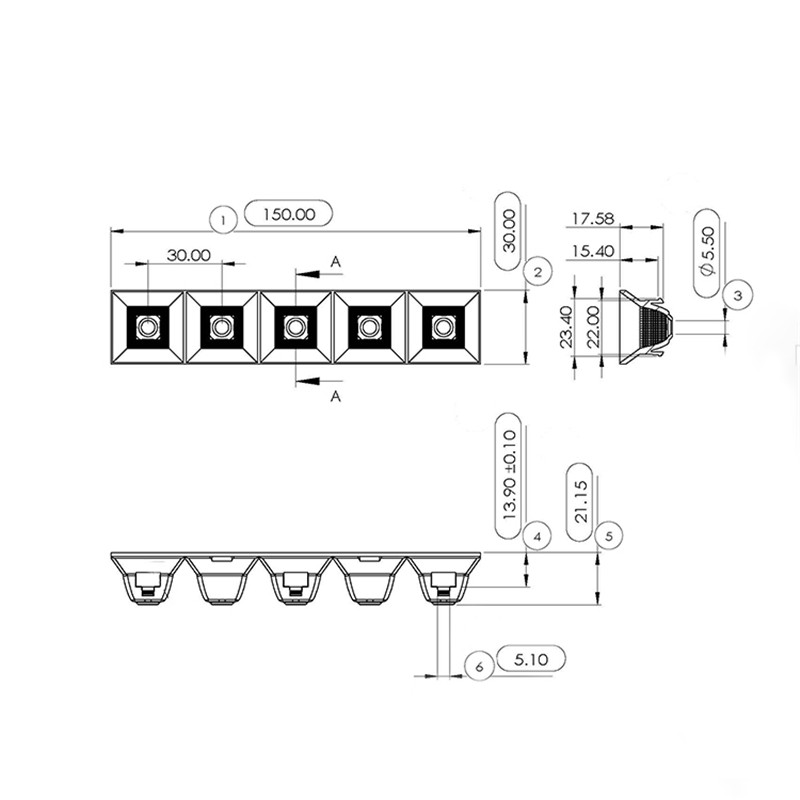 Shinland linear reflector