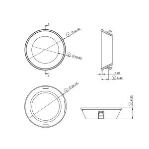 Lighting Optical Anti-glarm trim SL-RF-AF-030A