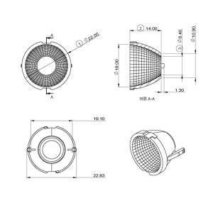 COB Reflector 22mm SL-RF-AA-022A