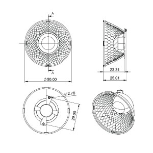 Plastic Reflector SL-II SL-A-050J