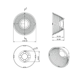 Optical Grade PC SL-II Reflector SL-A-062B