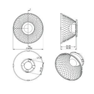 Aluminum Plating PC Reflector SL-A-069C