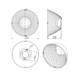 Plastic Reflector SL-A-085A SL-II