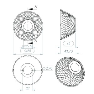 Optical Grade PC SL-085B Reflector