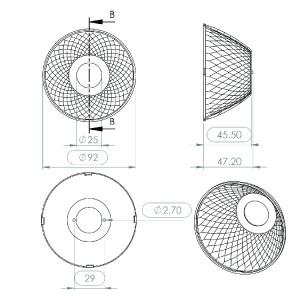 Plastic Light Reflector SL-092D