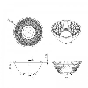 Multiple Beam Angle Reflector SL-RF-AO-072A