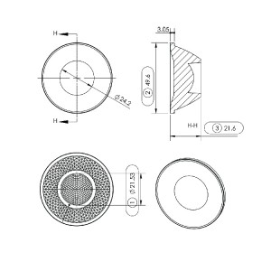 Optics Grade PC Lens SL-D-050DA