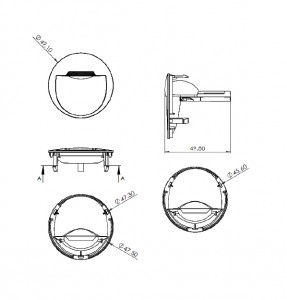 Shinland New Wallwasher Low Glare High Efficiency 50mm
