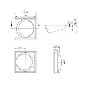 COB Reflector Anti-glarm Trim SL-RF-AF-050B-SA