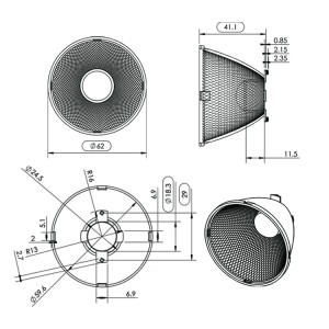 Optical Grade PC Reflector SL-A-062A