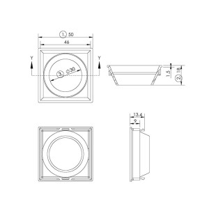 COB Reflector Anti-glarm Trim SL-RF-AF-050B-SA