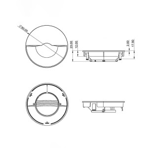 Anti-glarm Trim SL-RF-AF-090A-RD OEM optics suppliers