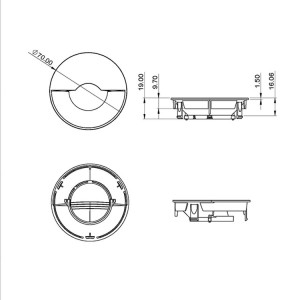 Lighting Optical Anti-glarm Trim SL-RF-AF-070B-SA