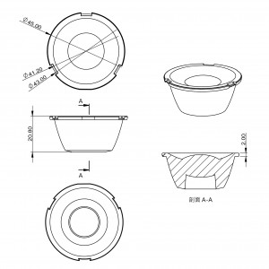SL-PL-DG-045A New Lens with Clear Light Pattern