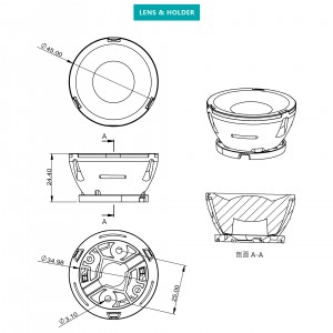 SL-PL-DG-045A New Lens with Clear Light Pattern