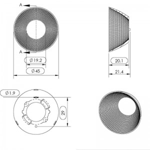 Reflector for COB Led SL-045C