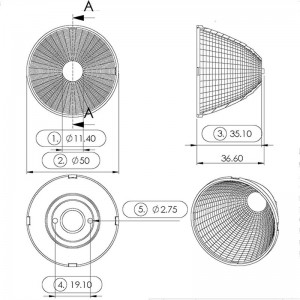 Plastic Light Reflectors SL-050D