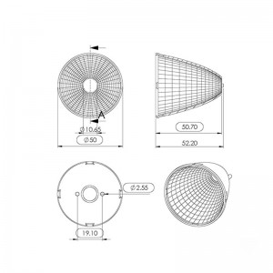 Round Reflector Plastic SL-050L SL-III