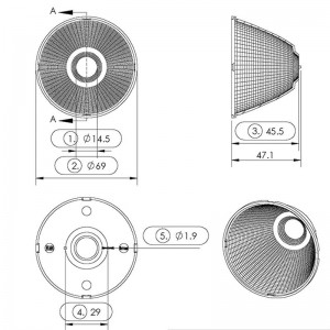 Aluminium Reflector SL-I SL-069E