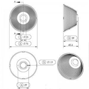 Plastic Round Reflector SL-I SL-075F