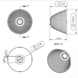 Plastic Light SL-095A SL-I Reflector