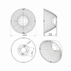 Optical PC reflector Led lights SL-A-085A