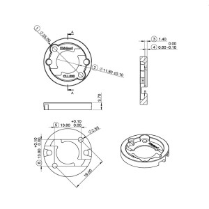 SL-CXM-6-HD-A COB Holder for Optical Reflector
