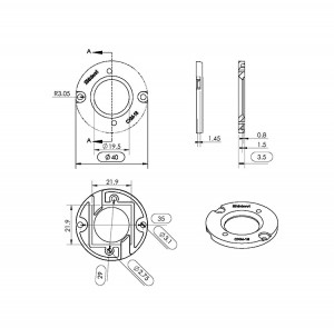 COB Holder for optical reflector SL-CDM&CTM-14-HD-B