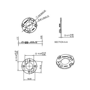 SL-CXM-9-HD-A COB Holder for Optics Reflector