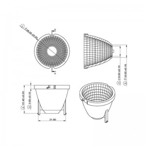 COB Reflector 28mm SL-RF-AG-028B