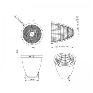 Aluminum Plating PC Reflector SL-RF-AG-035A