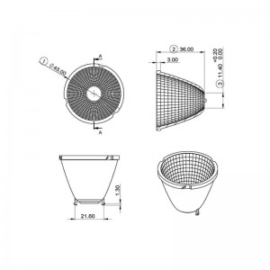 Multiple Beam Angle Reflector SL-RF-AG-045B