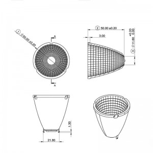 LED Reflector 50mm SL-RF-AG-050A