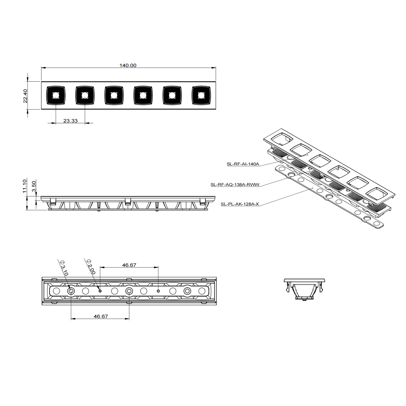 Shinland Linear Reflektor